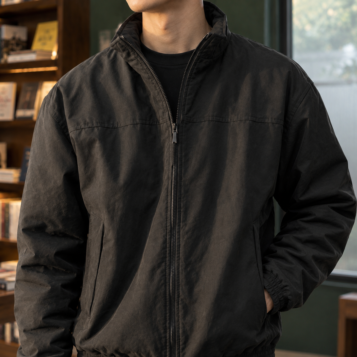 Archie Pilot Jacket - Lead Product Detail