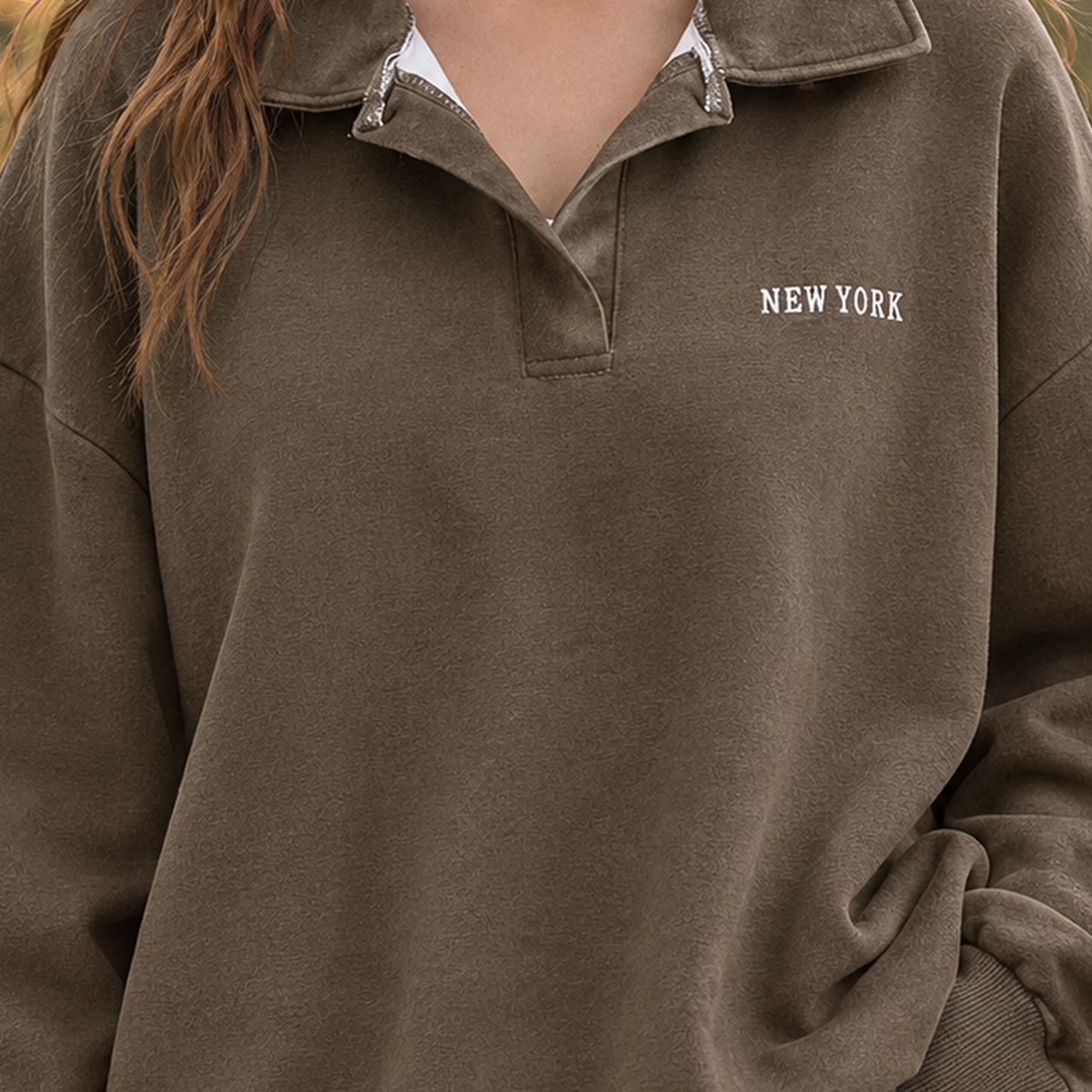 Capucine-Lane Half Zip Sweatshirt - Lead Product Detail