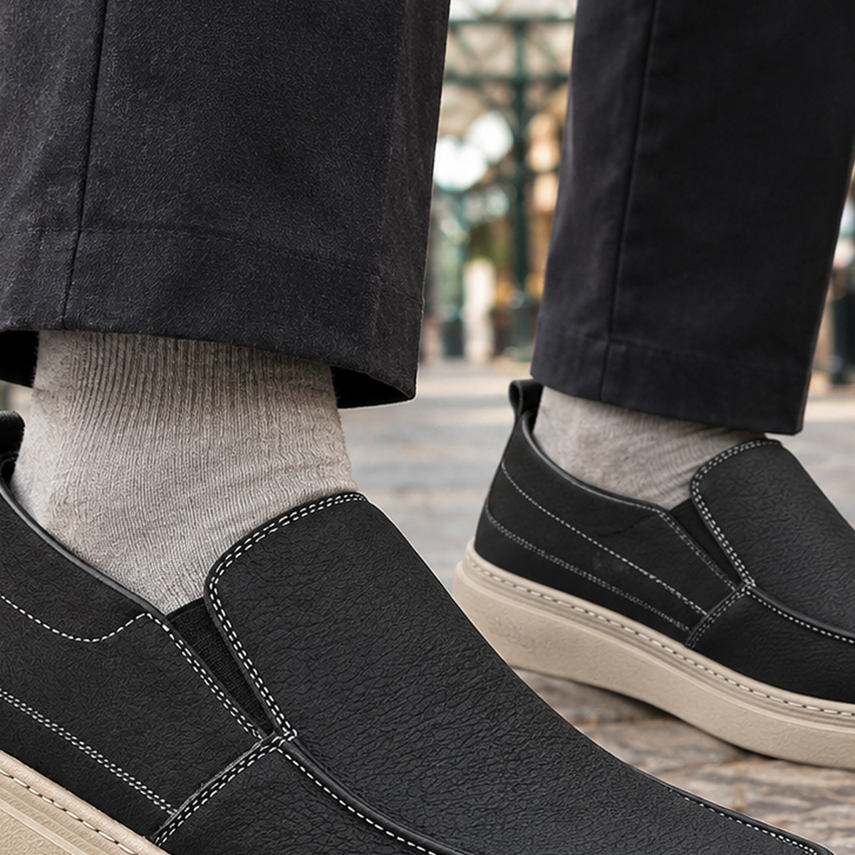 Bergamo Slip-On Loafers - Lead Product Detail