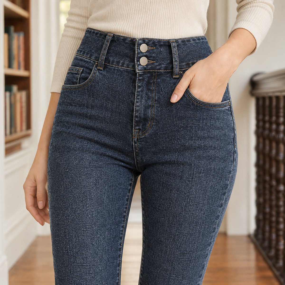 Whitney High Rise Jeans - Lead Product Detail