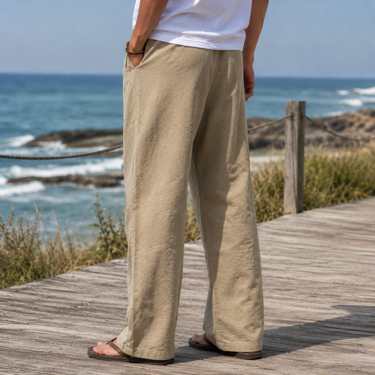 Wyatt Wide Leg Pants - Lead Alternate View