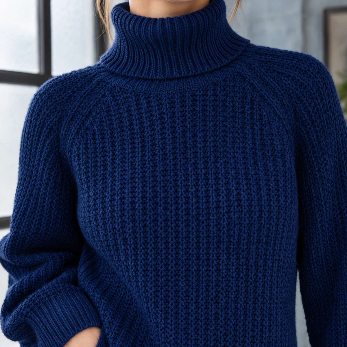 Mallory Turtleneck Sweater - Lead Product Detail