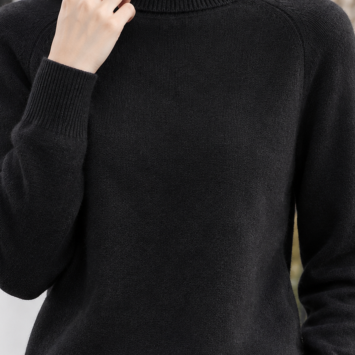 Cadence-Sage Turtleneck Sweater - Lead Product Detail