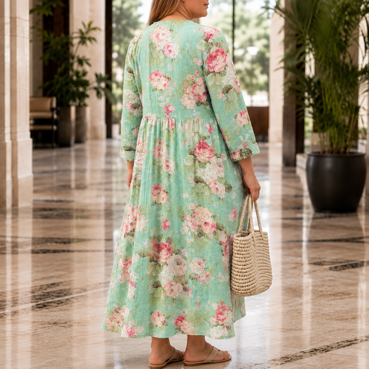 Margot Empire Maxi Dress - Lead Alternate View
