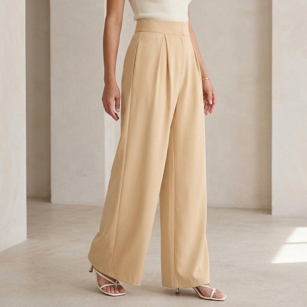 Alessia Wide Leg Pants - Lead Alternate View