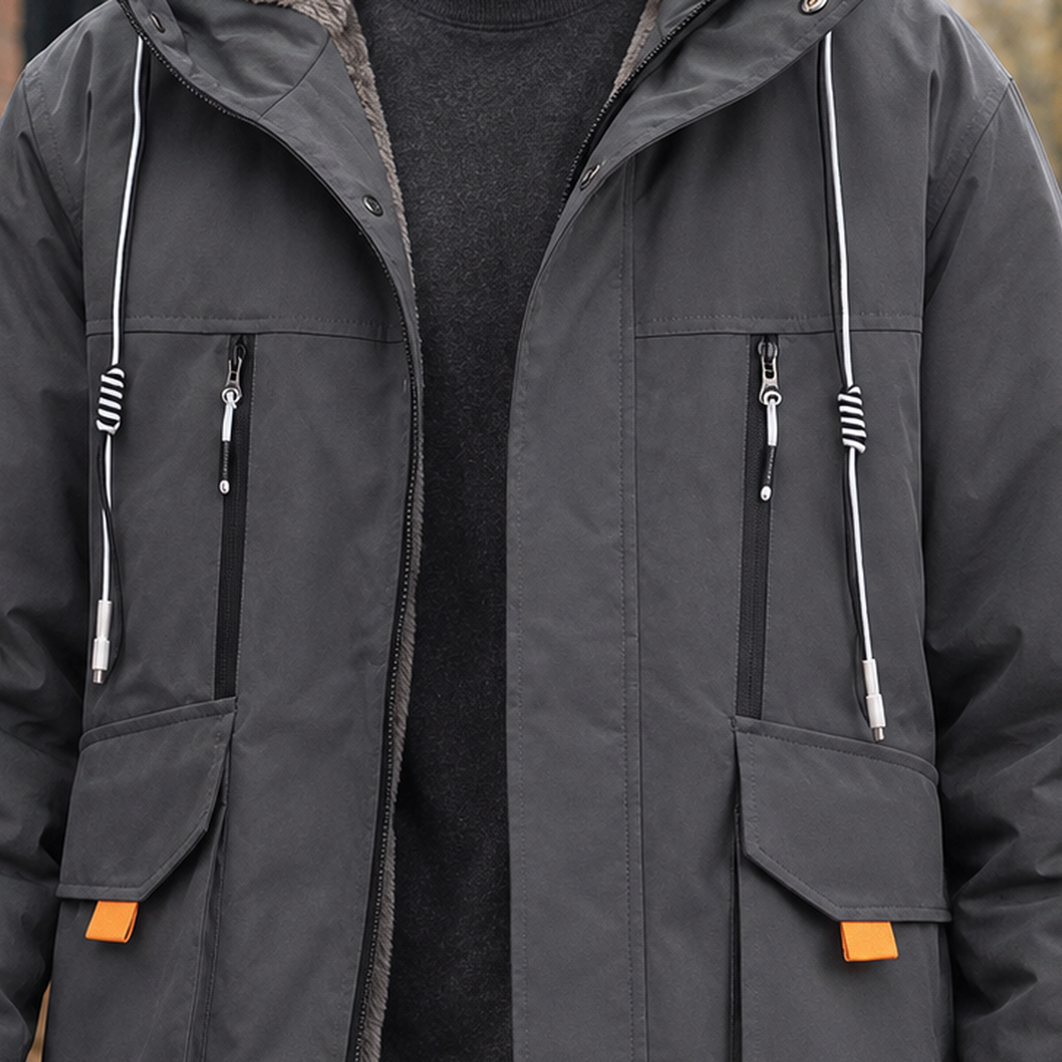 Louis Fleece-Lined Jacket - Lead Product Detail
