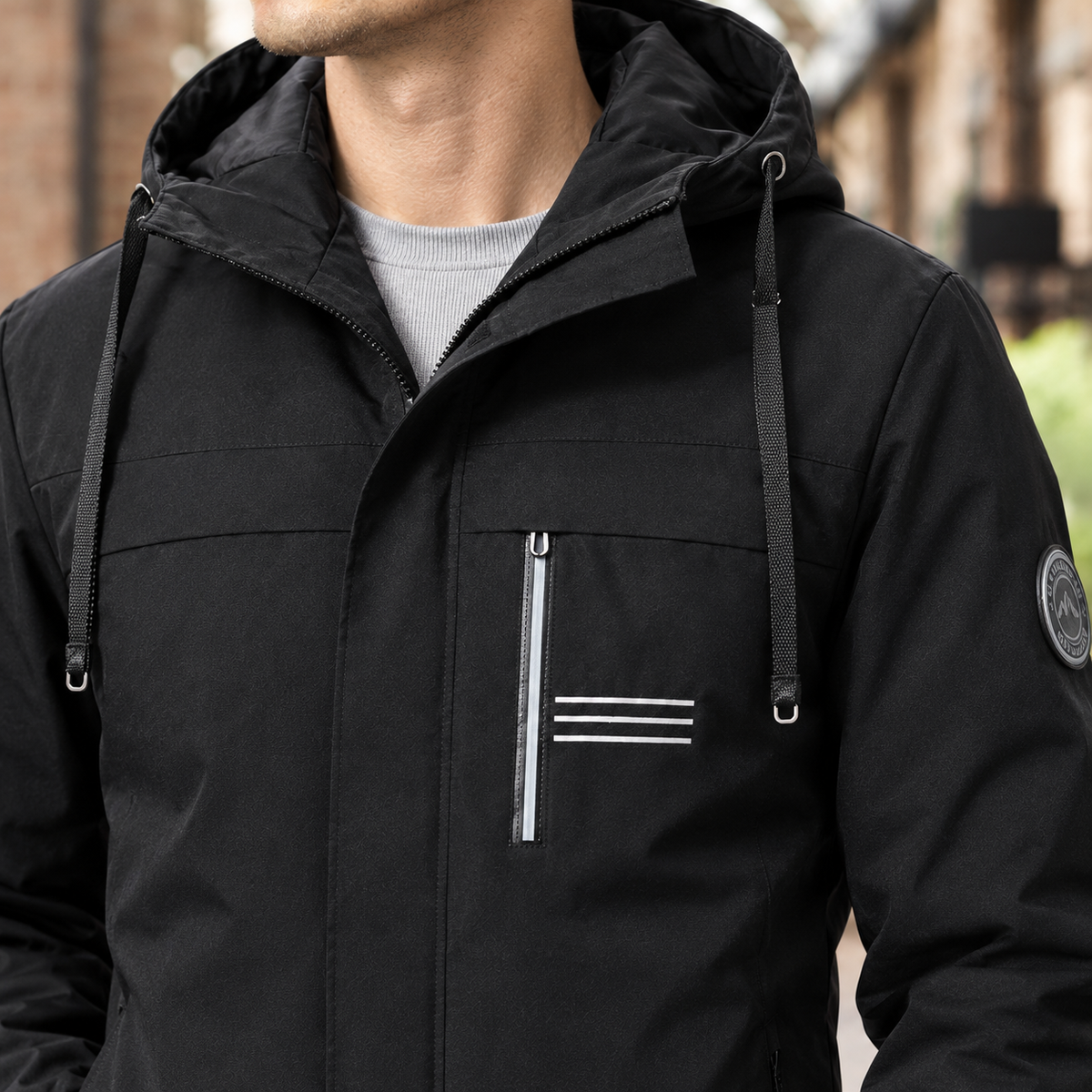 Desmond Hooded Jacket - Lead Product Detail