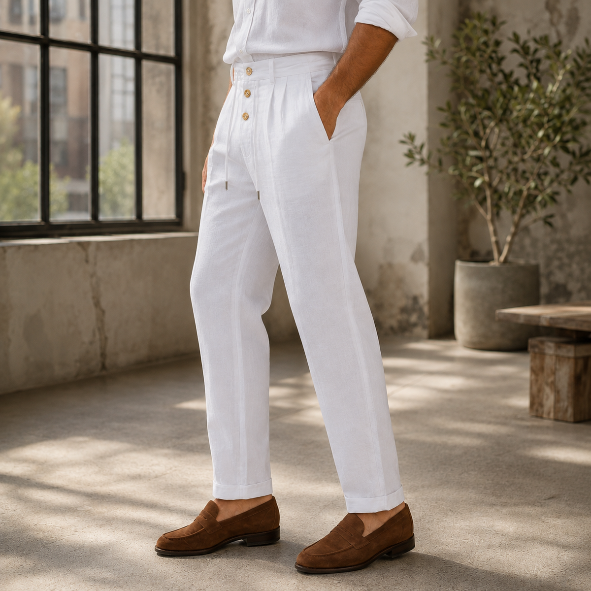 Blake Relaxed Pants - Lead Alternate View