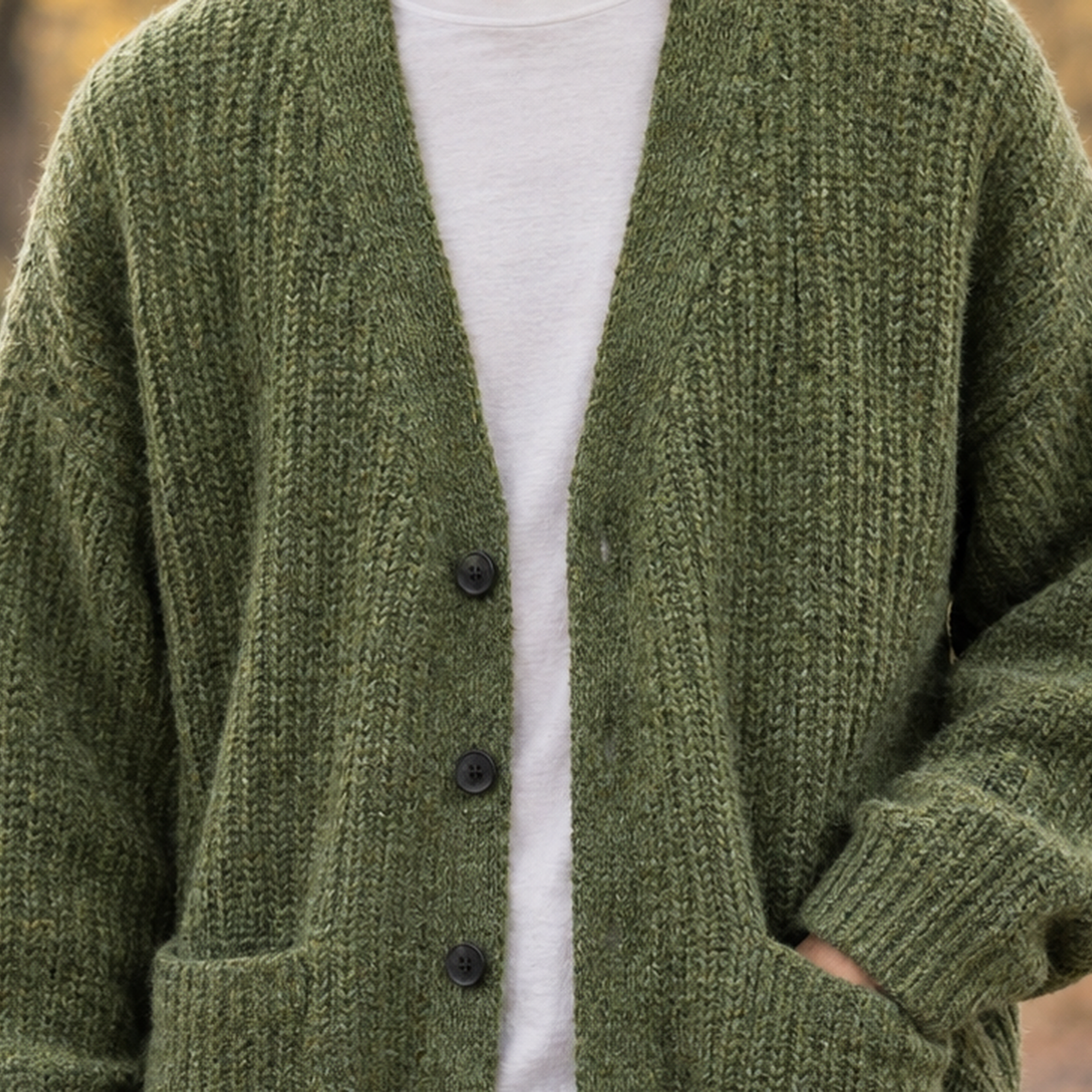 Nicodemus-Miles Ribbed Knit Cardigan - Lead Product Detail