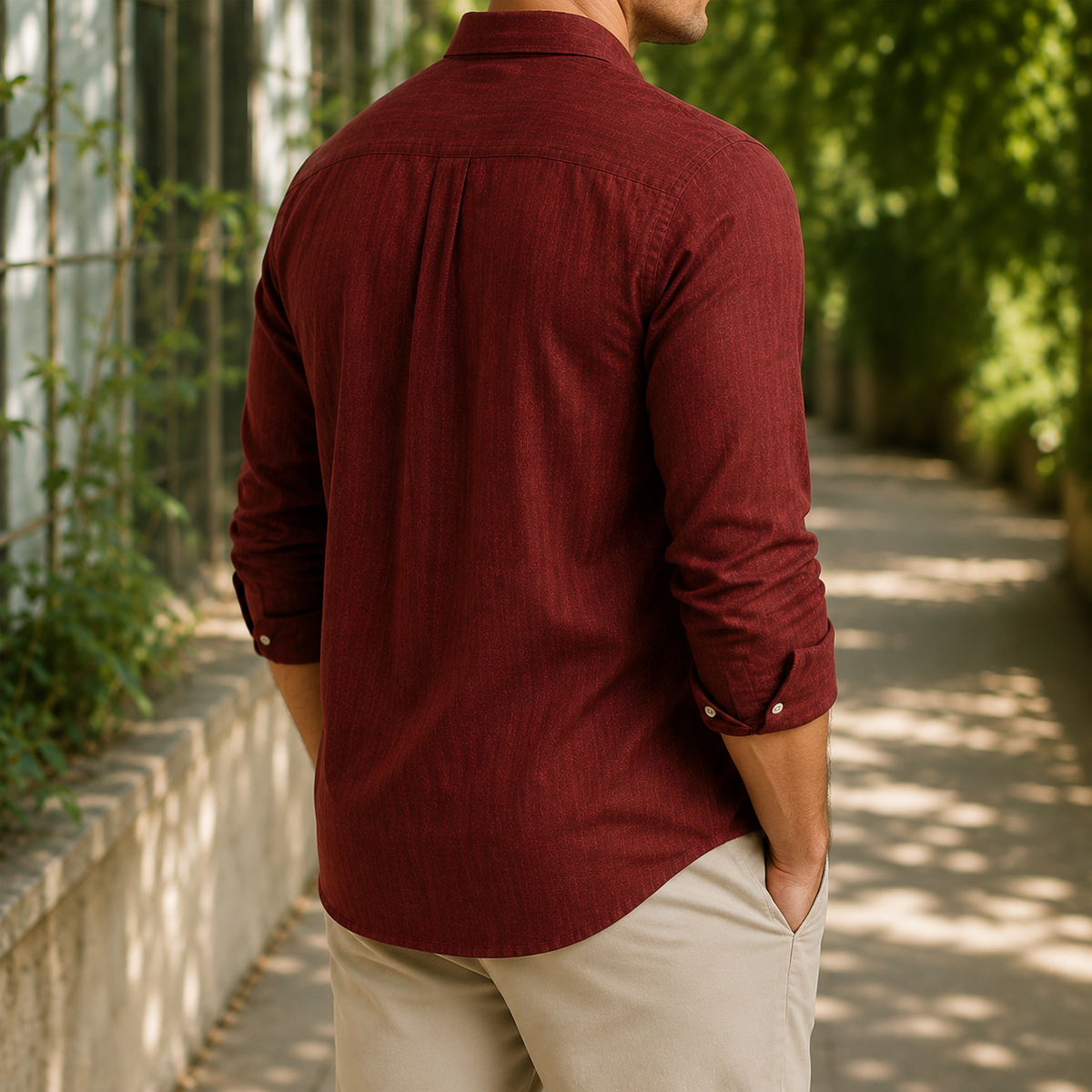 Benedict Linen Shirt - Lead Alternate View