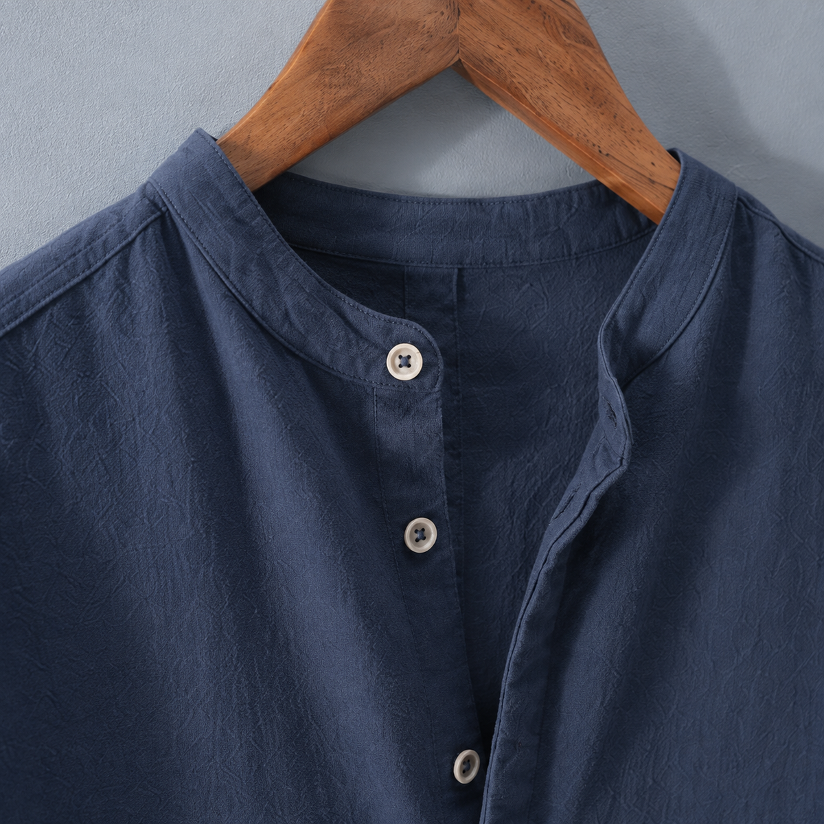 Giles Henley Shirt - Lead Product Detail