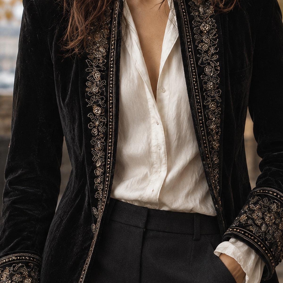Harriet-Hope Embroidered Jacket - Lead Product Detail