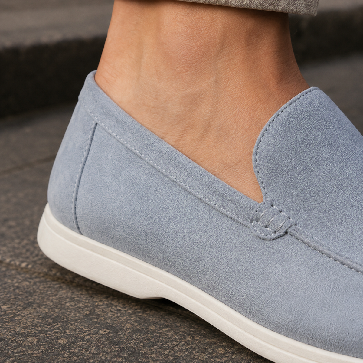 Andrioli Suede Loafers - Lead Product Detail