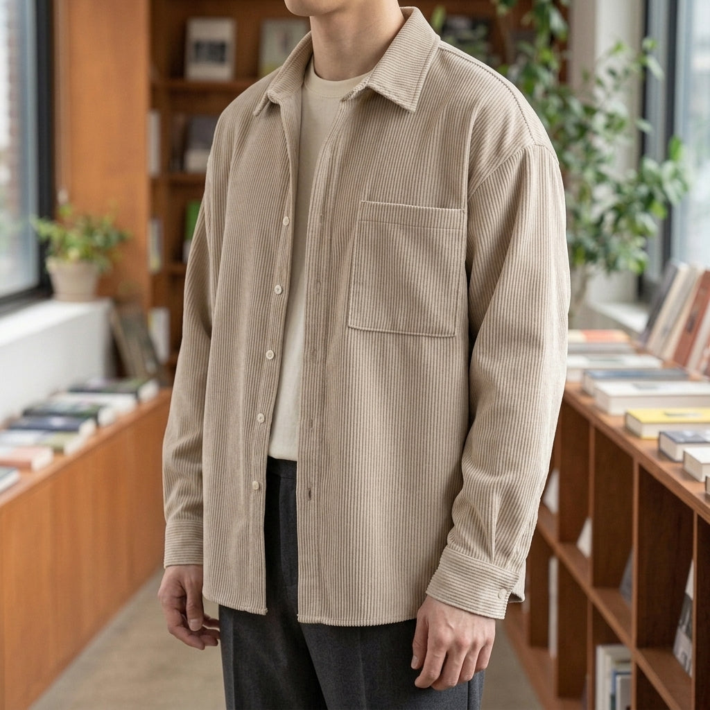 Blake Corduroy Shirt - Lead Alternate View