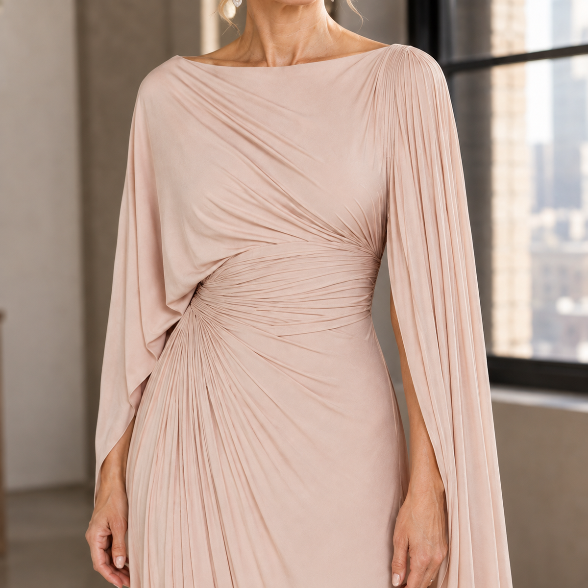 Annabel-Hope Ruched Maxi Dress - Lead Product Detail