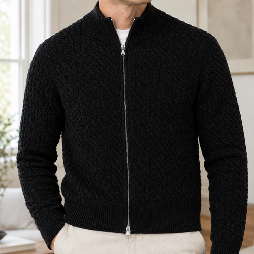 Ambrose Cable Knit Sweater - Lead Product Detail