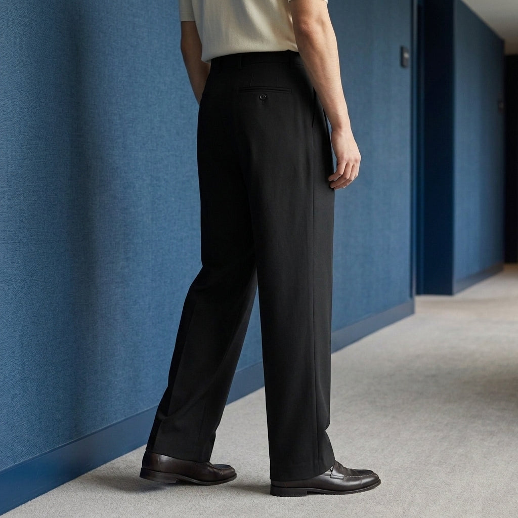 Mason Pleated Pants - Lead Alternate View