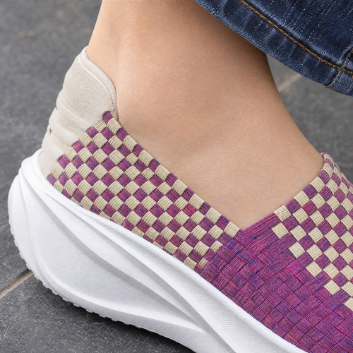 Albizzi Woven Sneakers - Lead Product Detail