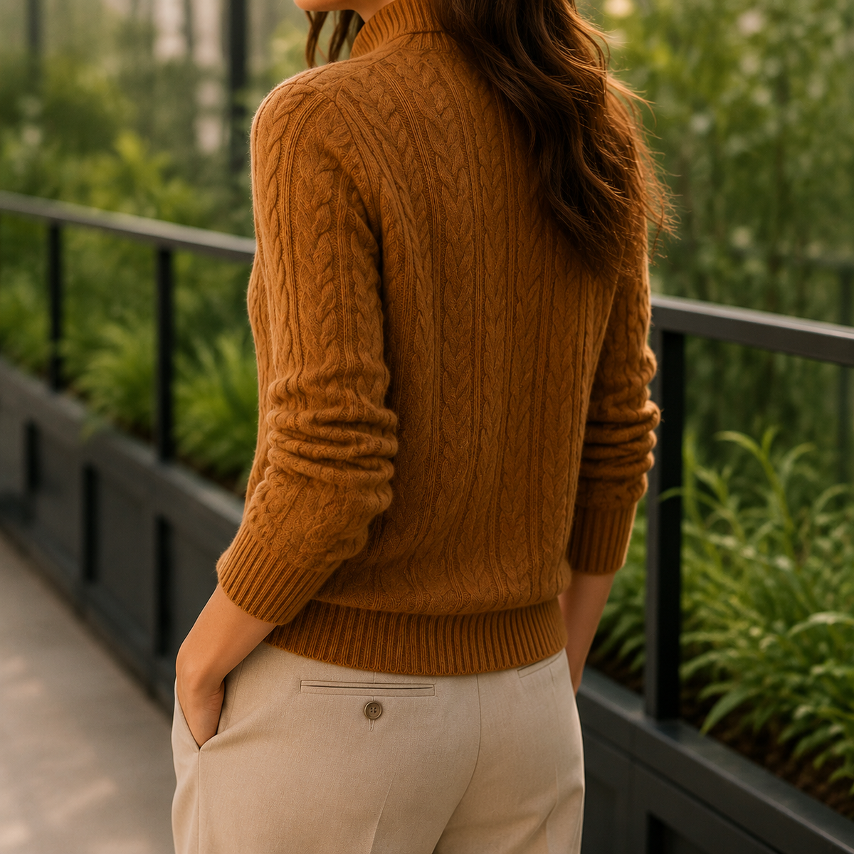 Luna Cashmere Sweater - Lead Alternate View