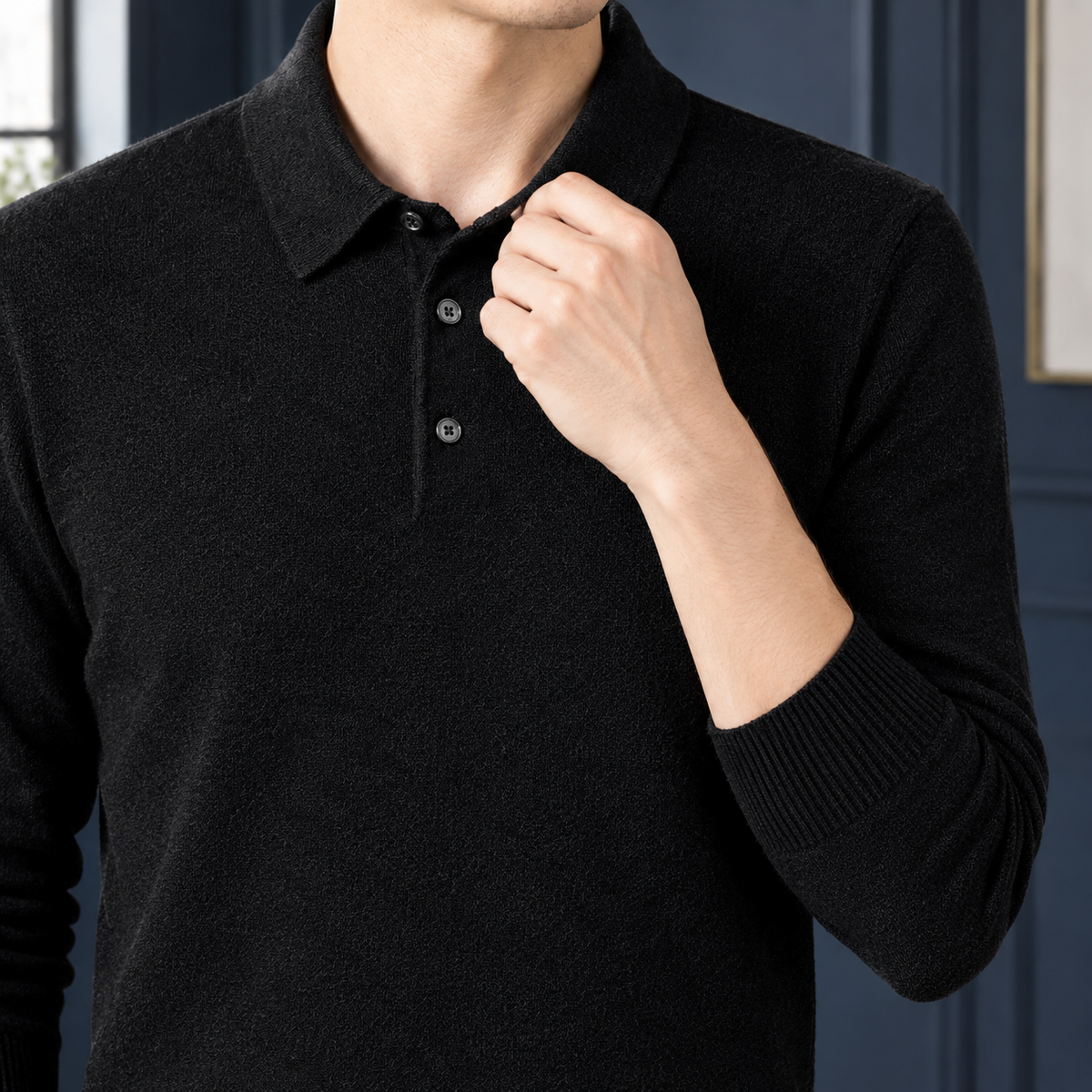 Barnaby Polo Sweater - Lead Product Detail