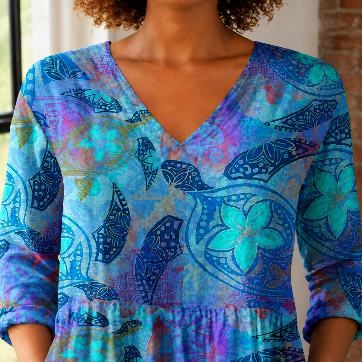 Clara-Kate V Neck Blouse - Lead Product Detail