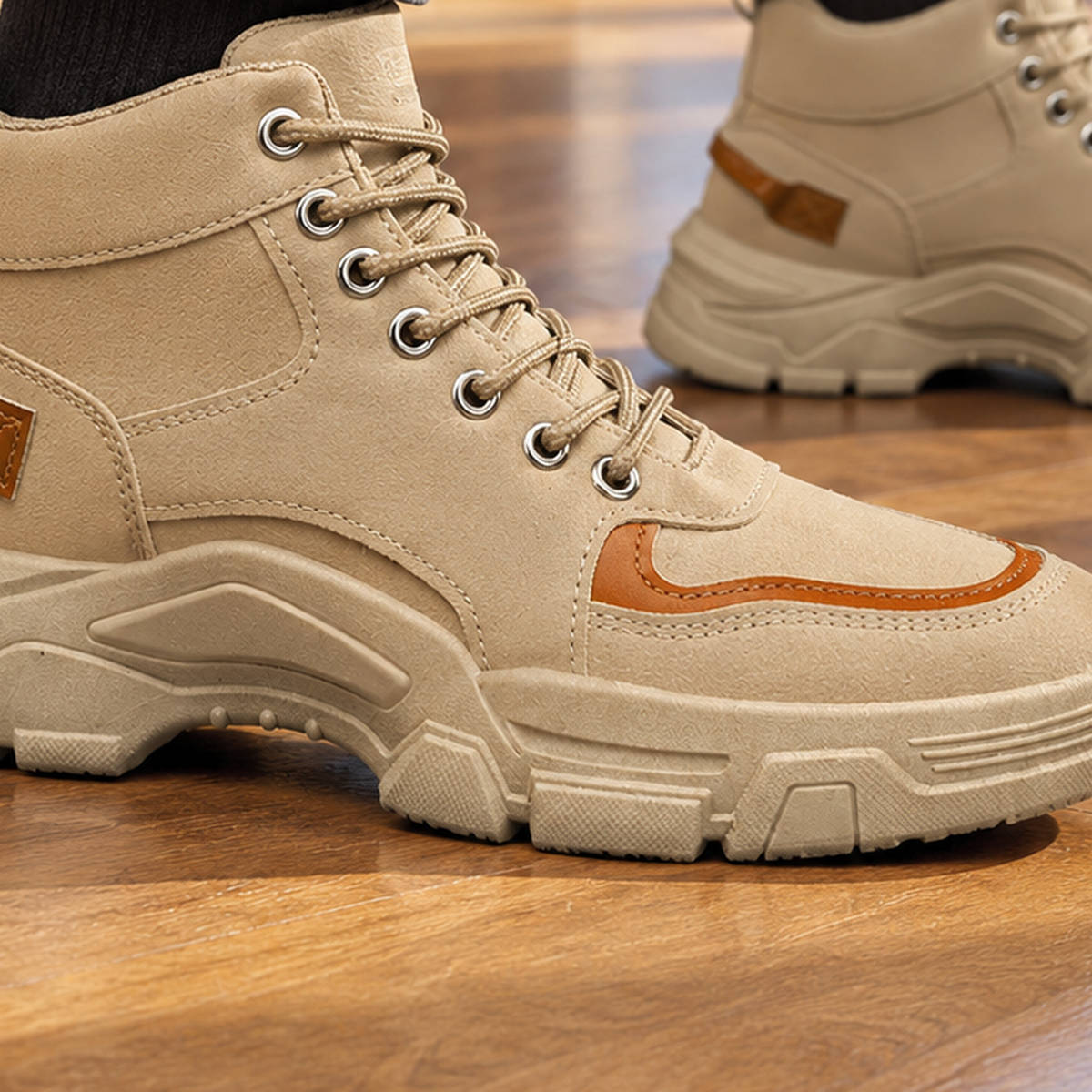 Ridolfi High Top Boots - Lead Product Detail