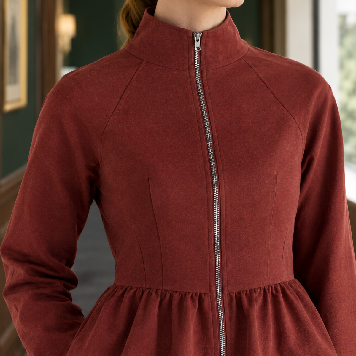 Chloe Peplum Jacket - Lead Product Detail