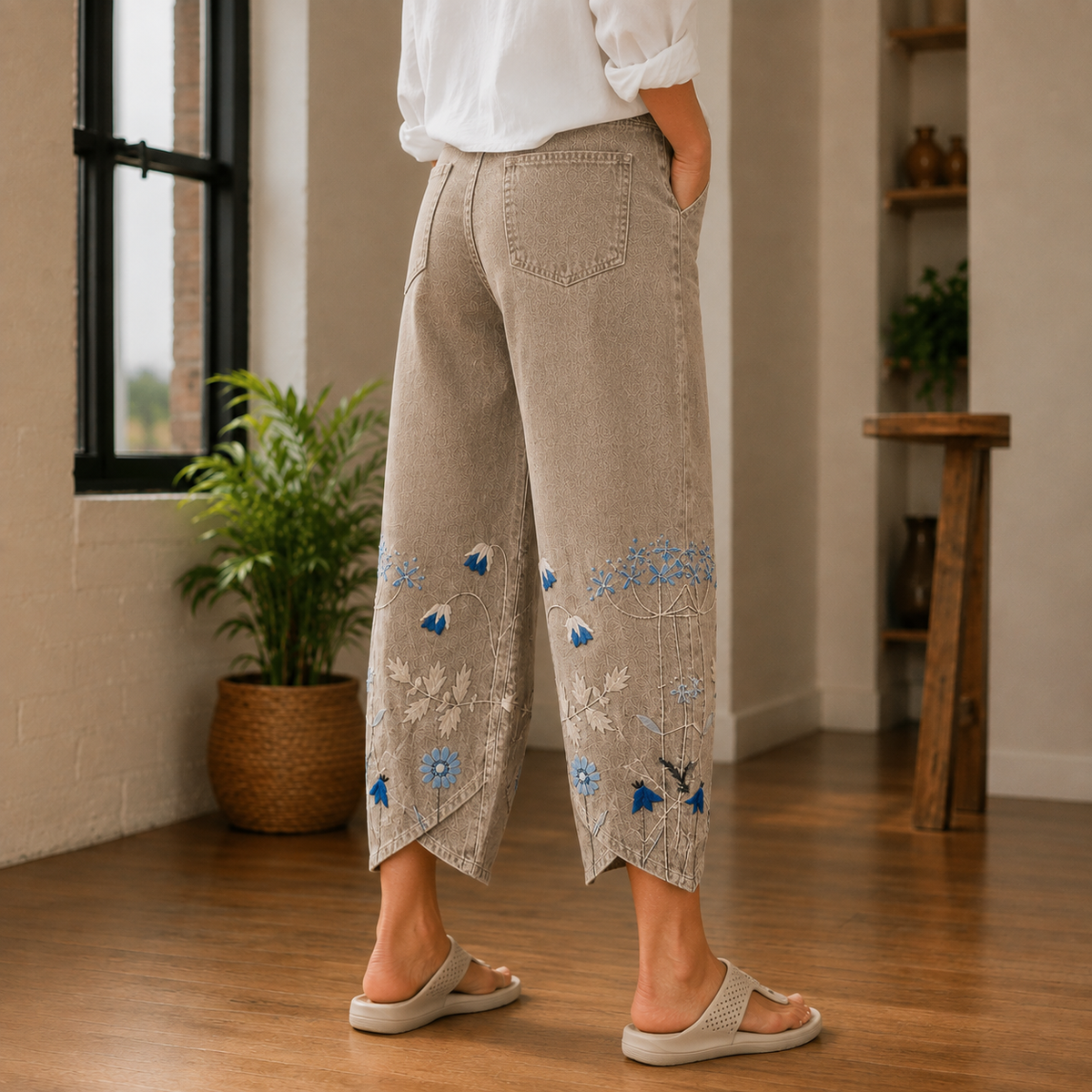 Vera Barrel Pants - Lead Alternate View