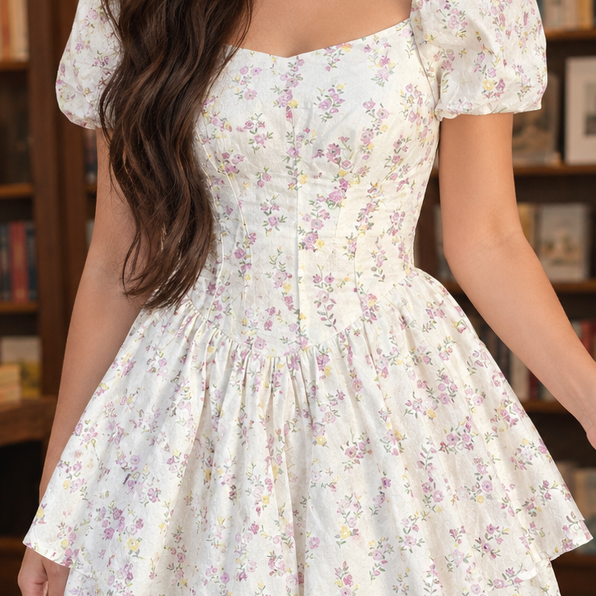 Teresa-Claire Floral Mini Dress - Lead Product Detail