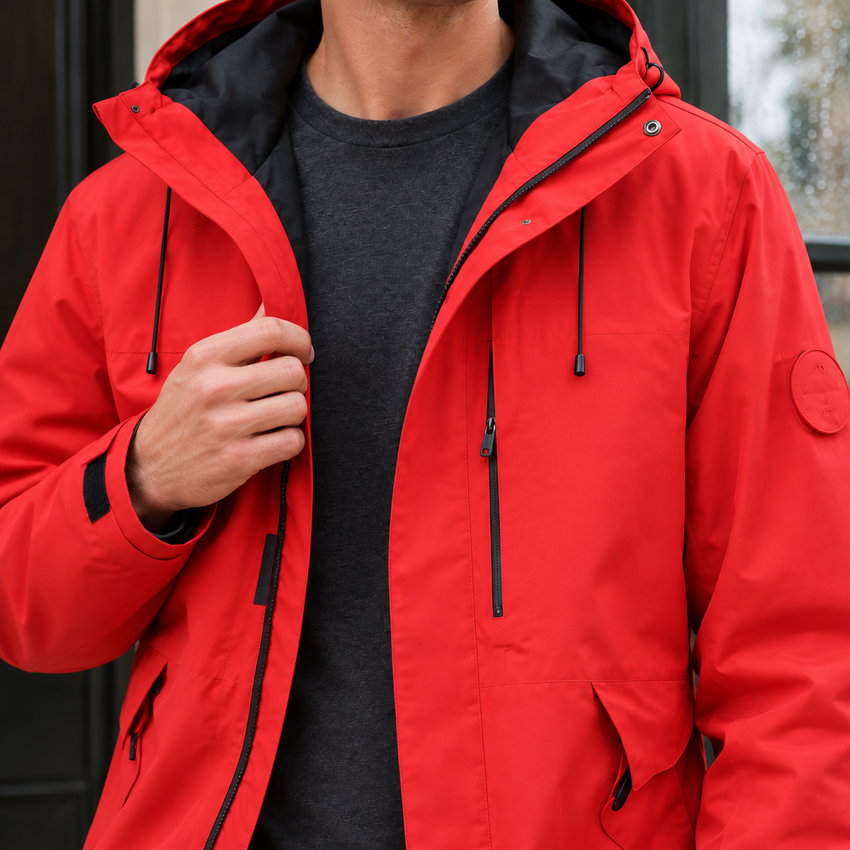 Montague Waterproof Jacket - Lead Product Detail