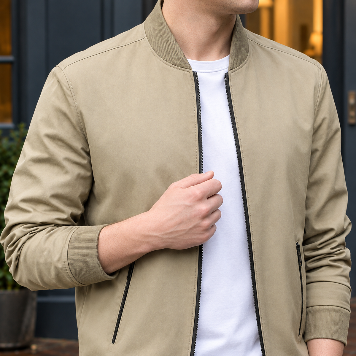 Burnaby Bomber Jacket - Lead Product Detail
