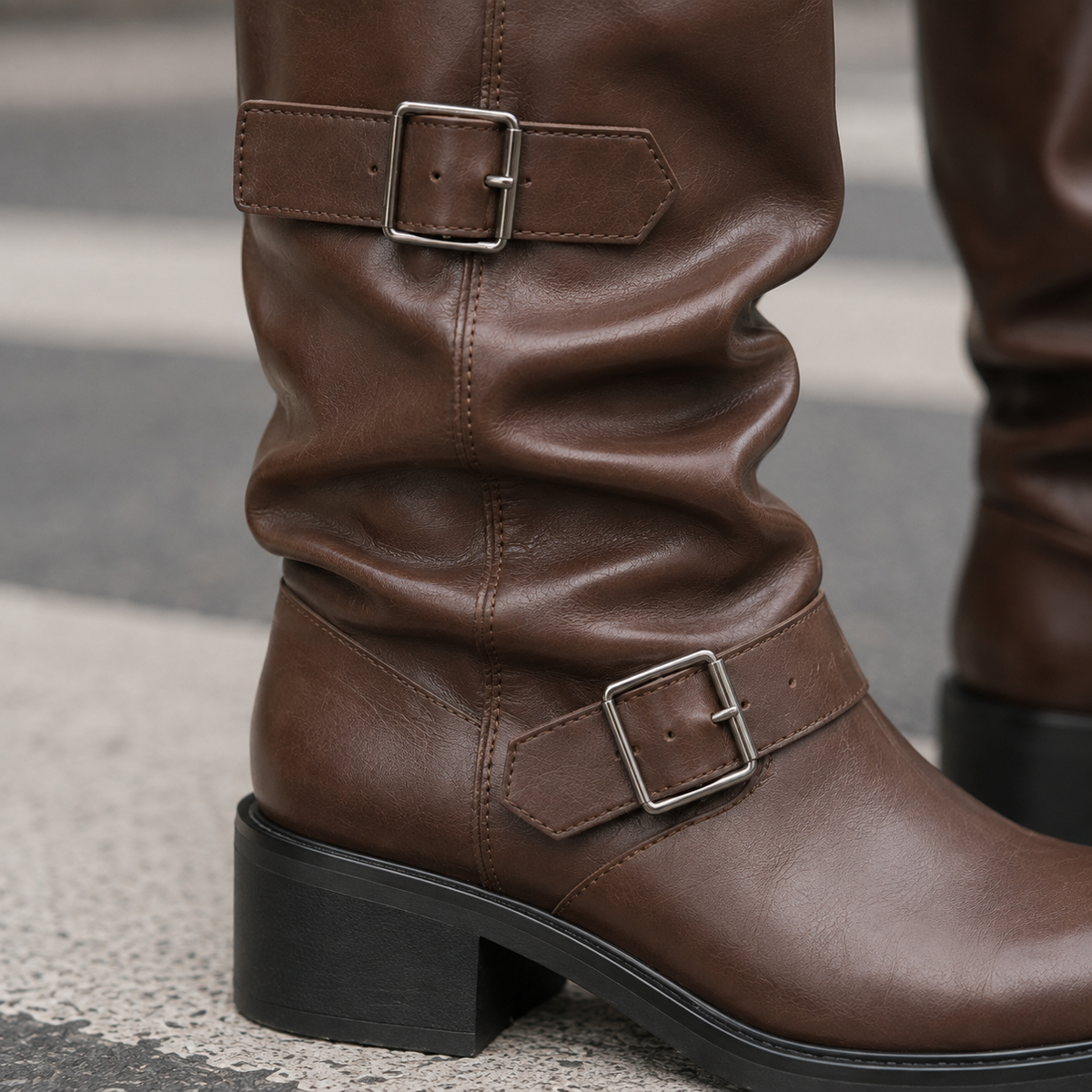 Barletta Biker Boots - Lead Product Detail