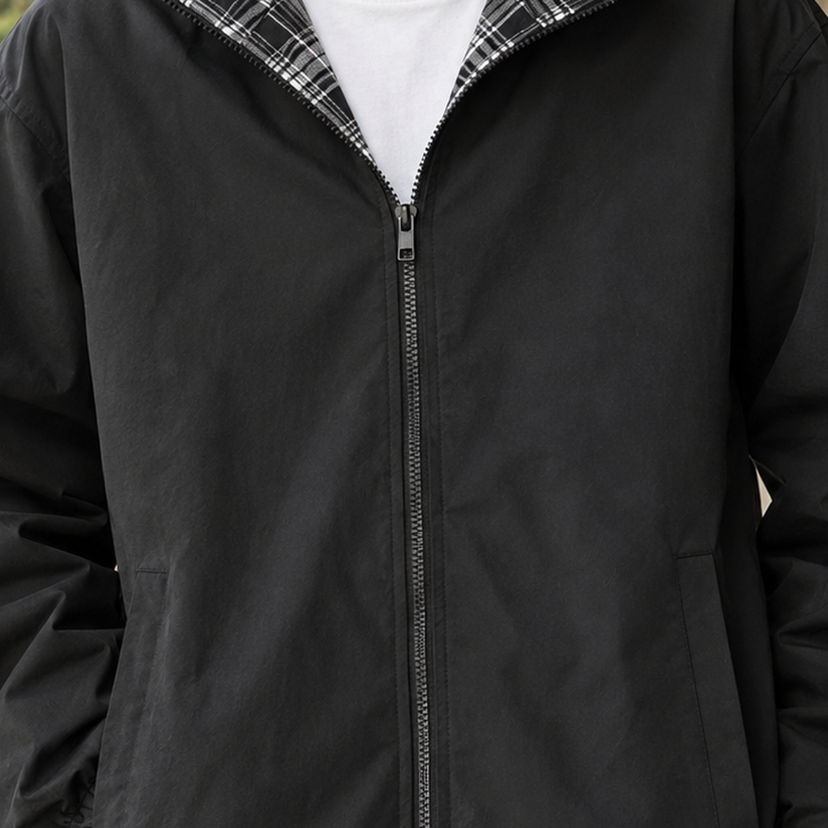 Peregrine Plaid Collar Jacket - Lead Product Detail