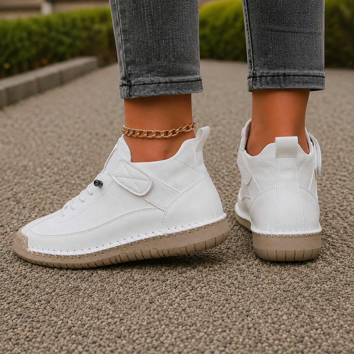 Amadori Strap Sneakers - Lead Alternate View