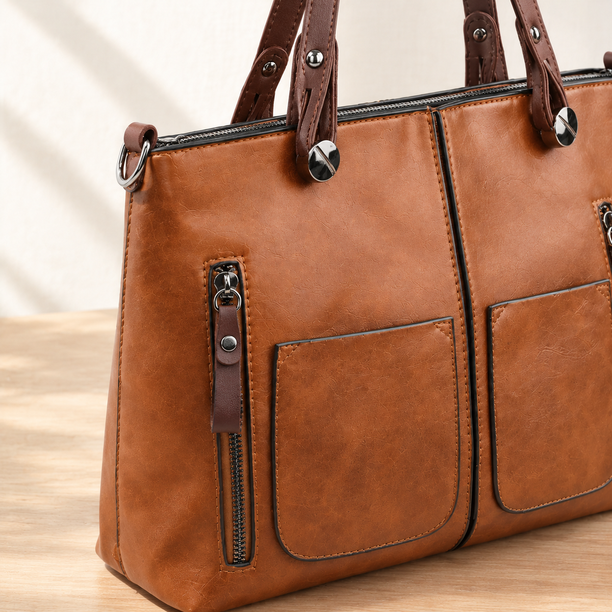 Caldera Retro Handbag - Lead Product Detail