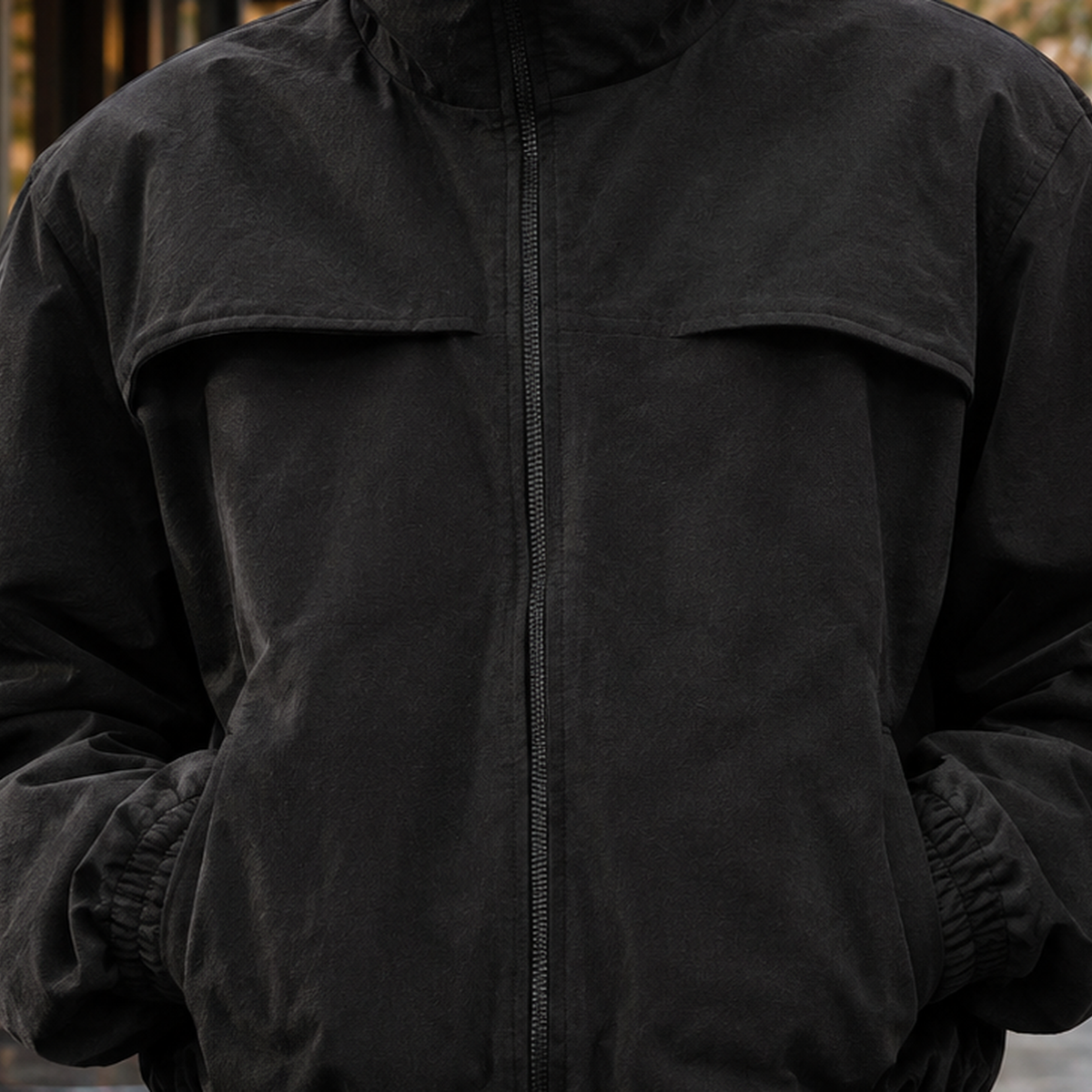 Percival High Collar Jacket - Lead Product Detail