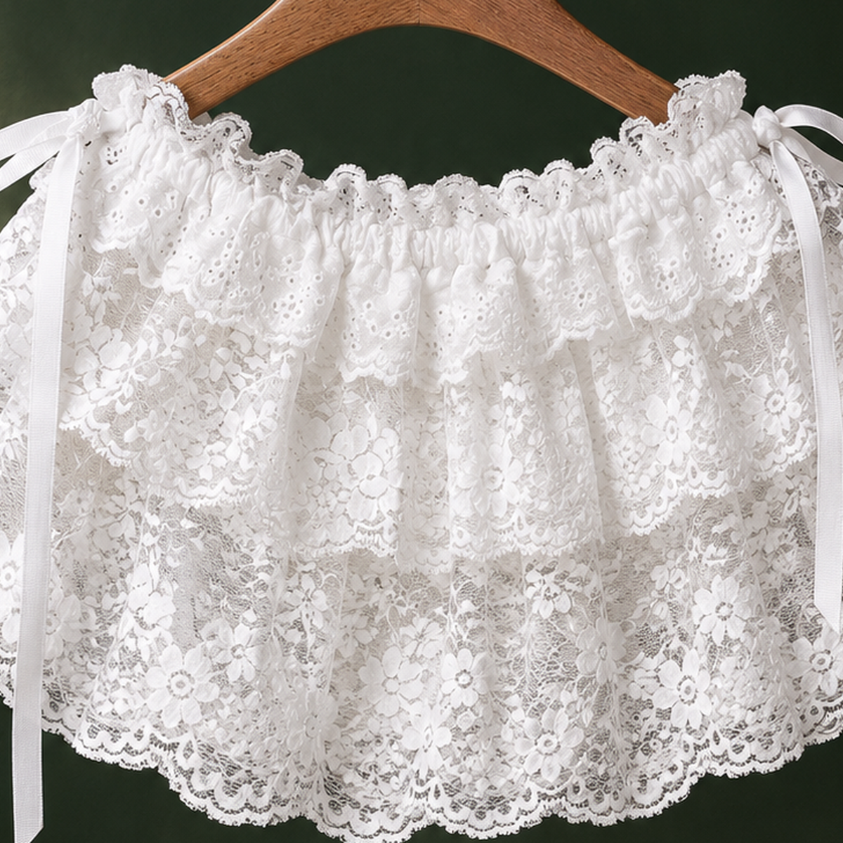 Becca-Marie Lace Mini Skirt - Lead Product Detail