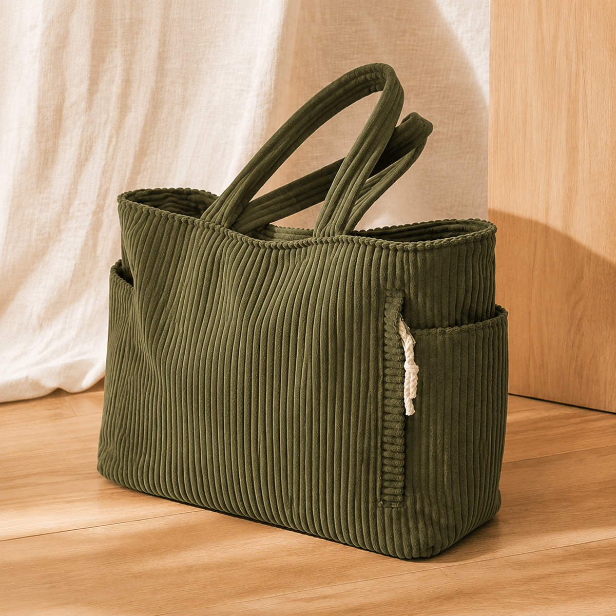 Rovelli Ribbed Tote - Lead Alternate View