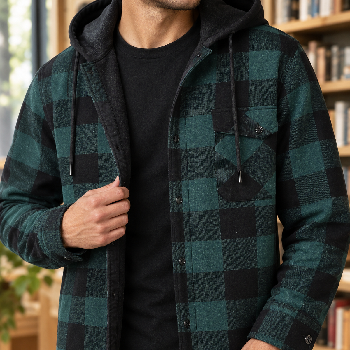Bertrand Hooded Jacket - Lead Product Detail
