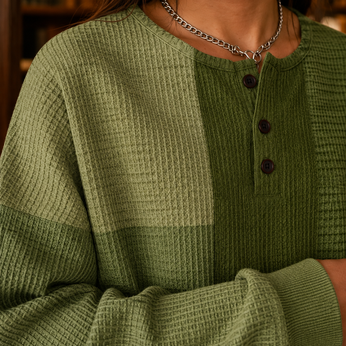Valentin Henley Sweater - Lead Product Detail