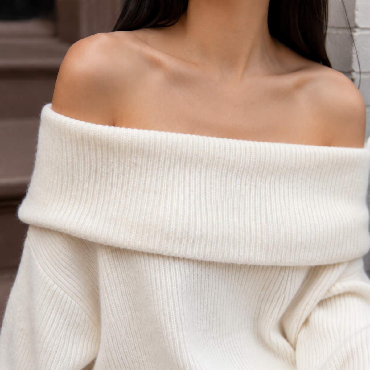 Annabeth Bardot Knit Sweater - Lead Product Detail