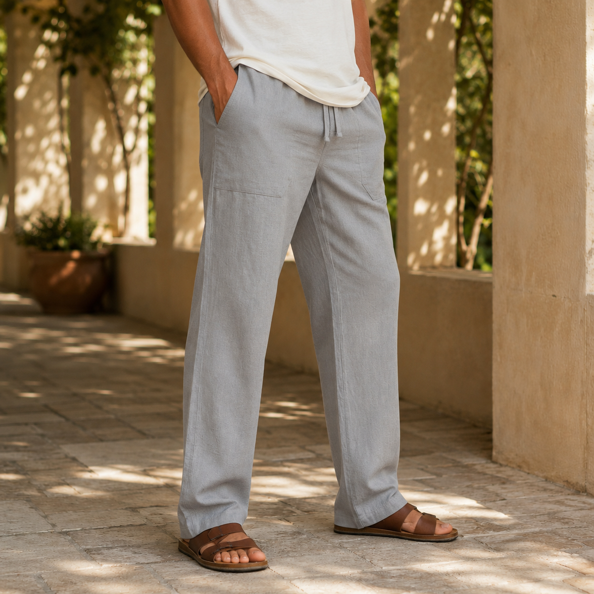 Austin Relaxed Pants - Lead Alternate View