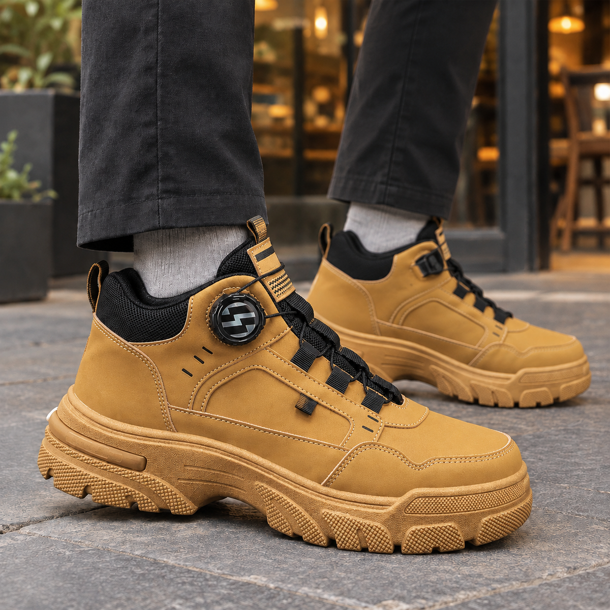 Mantegna Chunky Sneakers - Tan