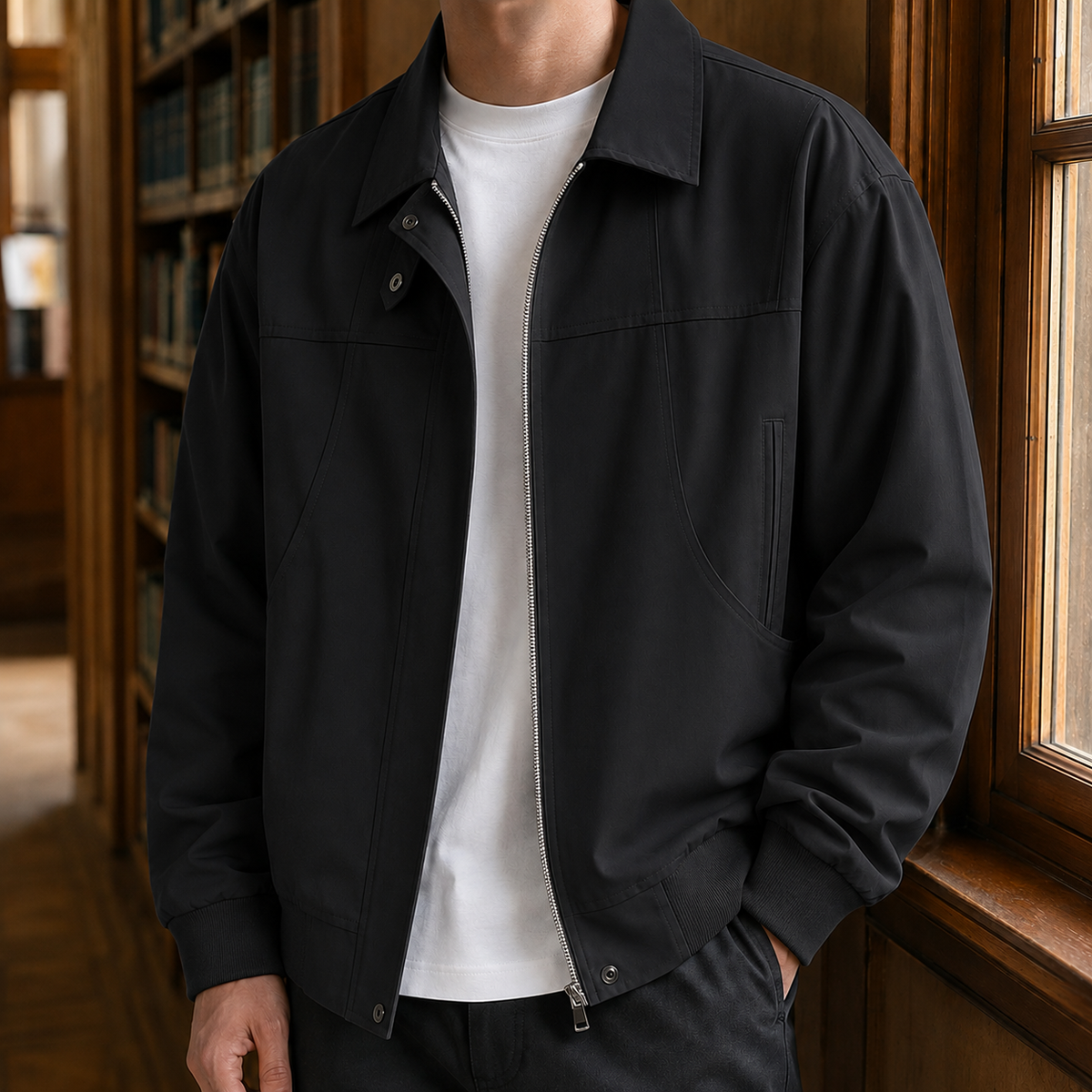 Celestin Zip Jacket - Black