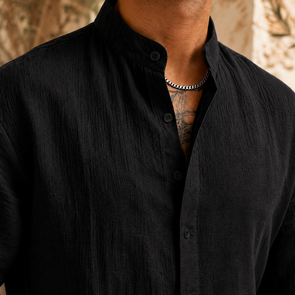 Carter Henley Shirt - Lead Product Detail