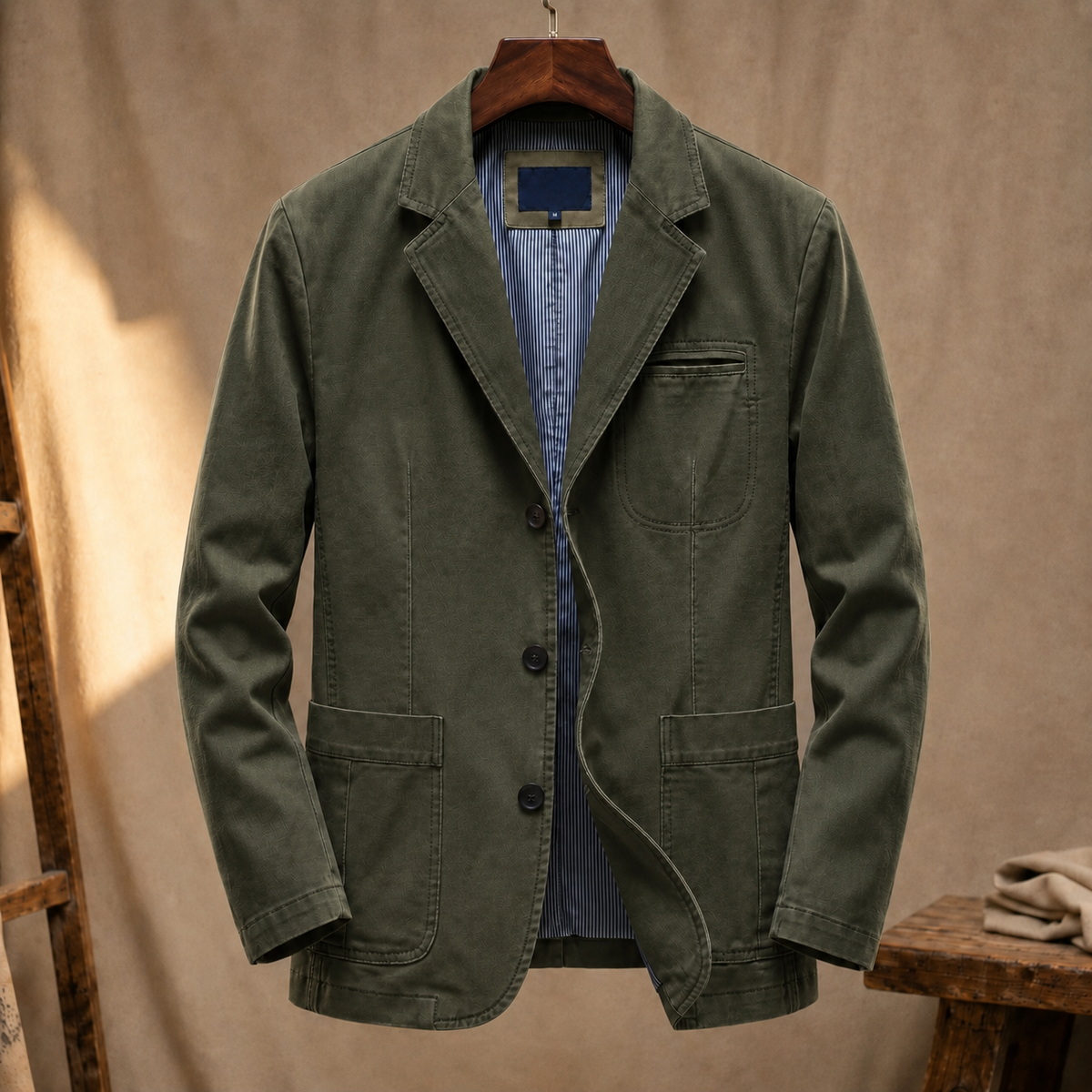 Laurent Tailored Blazer - Army Green