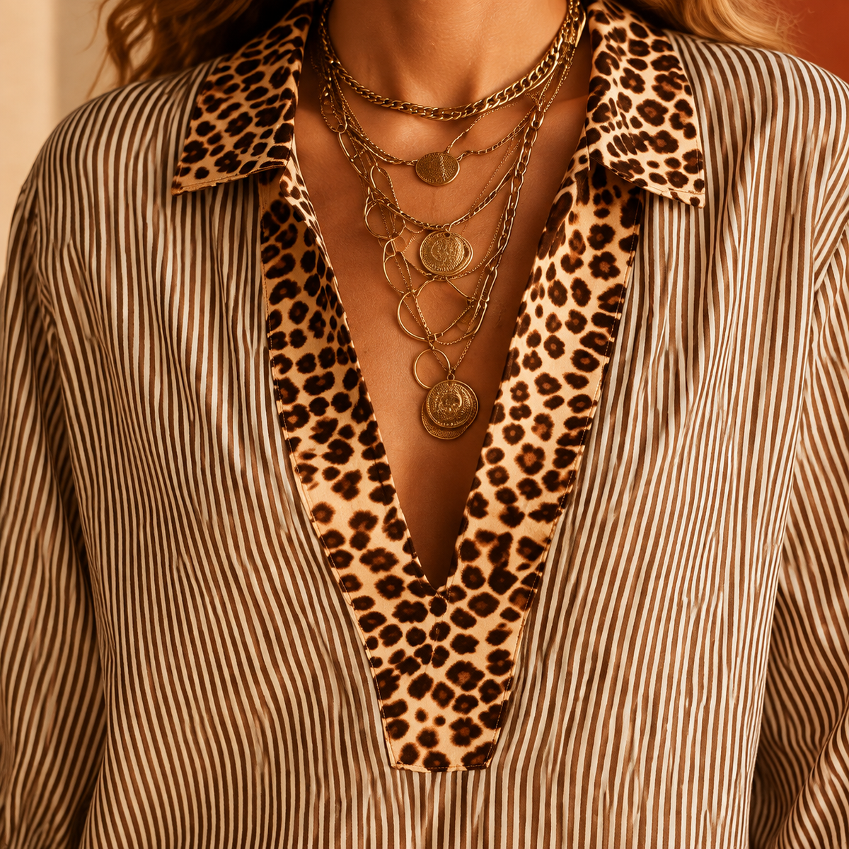 Ariadne Striped Tunic Dress - Lead Product Detail