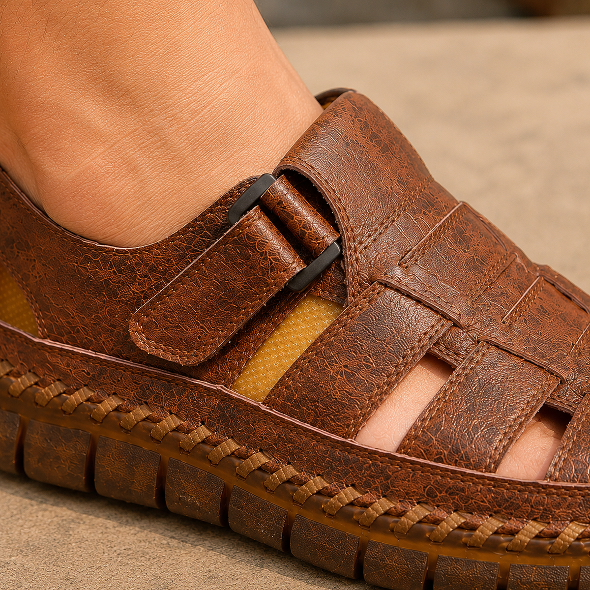 Altieri Fisherman Sandals - Lead Product Detail