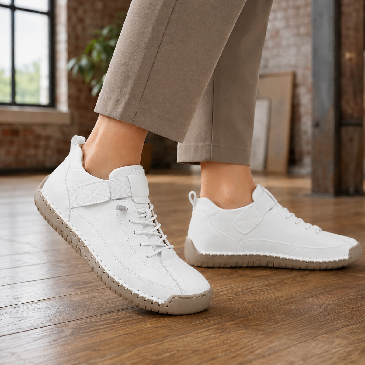 Siracusa Orthopedic Sneakers - White