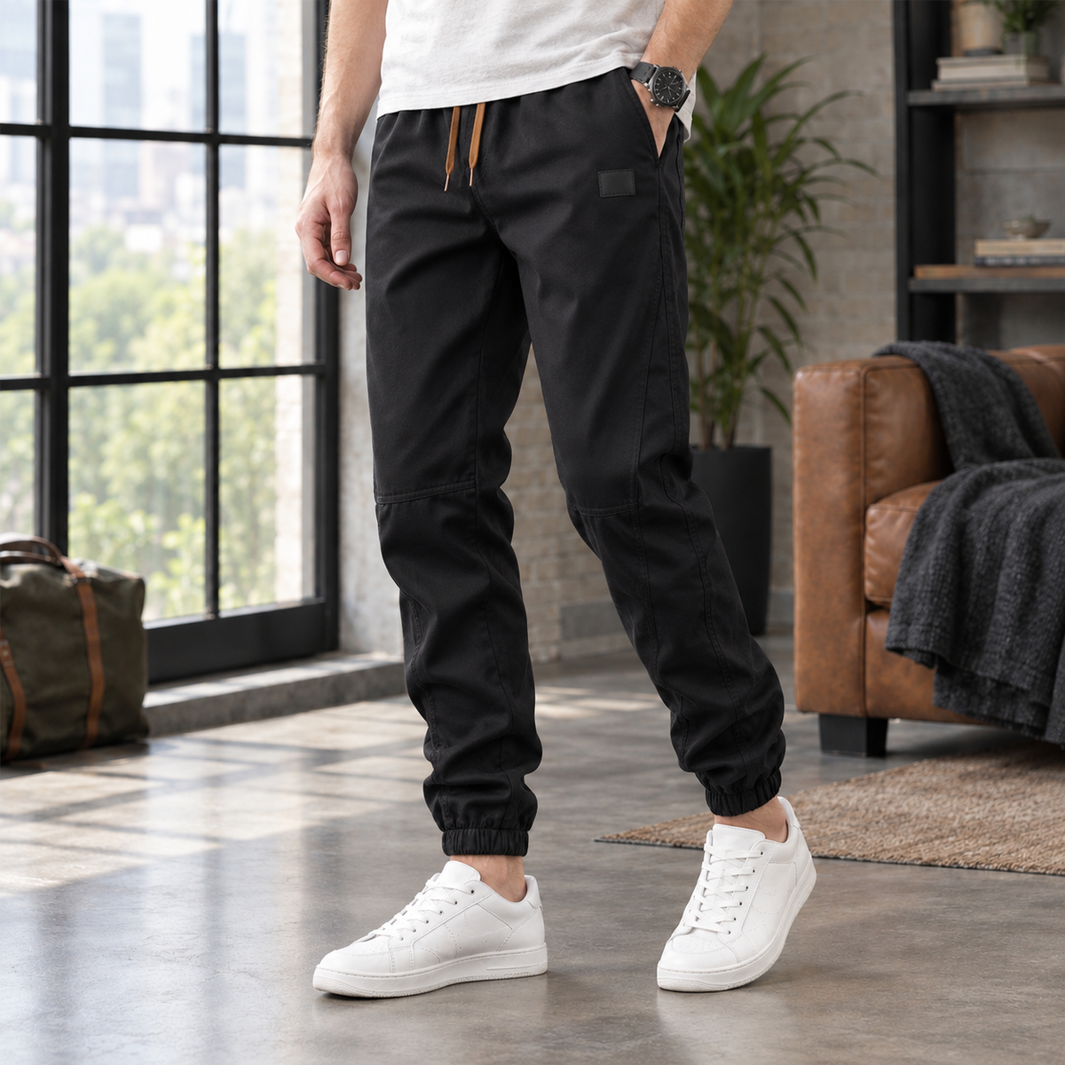 Ryan Relaxed Jogger Pants - Black